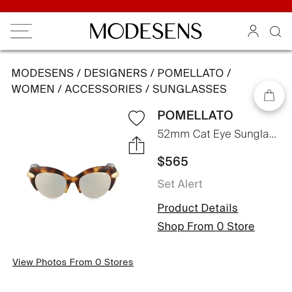 Pomellato oversized cat eye sunglasses